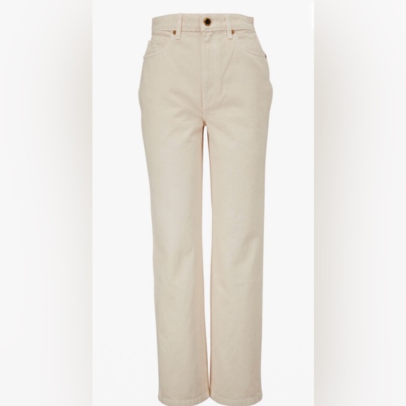 KHAITE Denim - Khaite Abigail Off-White Jeans 28